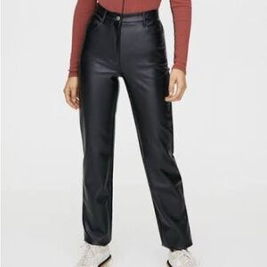 Wilfred Black Straight Leg Pants